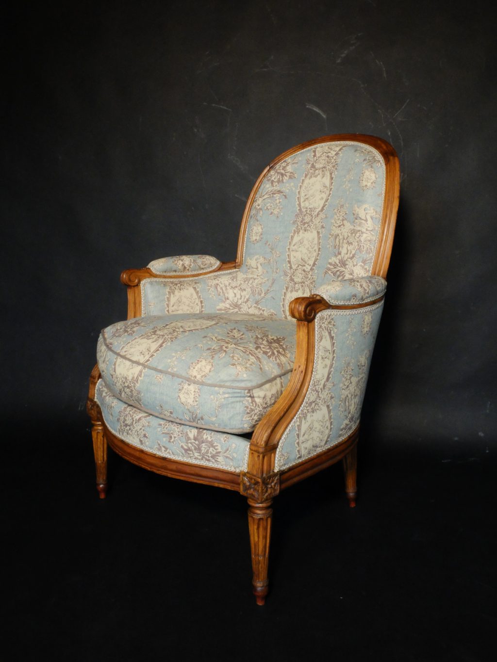 Bergère Louis XVI estampillée Chevigny